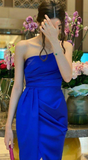 Royal Blue Slit Prom Dress Evening Dress HZ1023