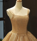 Ball Gown Sequins Gold Quinceanera Dress Sweet 16 Dresses HZ1023