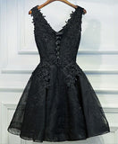 0210,black mini evening dresses sleeveless women dress v-neck tulle fashion dresses applique beaded homecoming HZ1023
