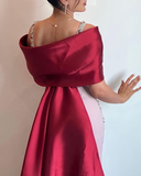 Elegant V Neck Satin Beaded Long Prom Dress Formal Evening Dress HZ1023