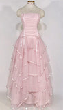 Pink Vintage A Line Spaghetti Straps Layered Tulle Prom Dress Party Dress HZ1023