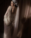 Classic Mermaid V Neck Corset Lace Long Sweep Party Dress Prom Dress Wedding Dress HZ1023