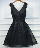 0210,black mini evening dresses sleeveless women dress v-neck tulle fashion dresses applique beaded homecoming HZ1023