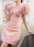 Pretty Pink Sweetheart Homecoming Dress HZ1023