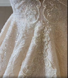 Luxurious Lace Beaded Wedding Dresses One Shoulder Mermaid Bridal Gowns Crystal Beads Sequin Sweep Train HZ1023
