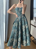 New Fashion Vintage Floral Evening Dress A Line Prom Dress HZ1023