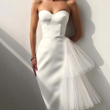 Sexy Sheath Strapless Evening Dress Elegant Homecoming Dress HZ1023