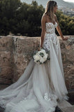 Fashion Appliques Tulle Ball Gown Wedding Dress HZ1023