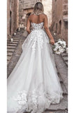 Fashion Appliques Tulle Ball Gown Wedding Dress HZ1023