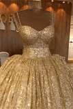 LUXURIOUS BALL GOWN PRINCESS OPEN BACK PROM PARTY GOWNS ROM DRESS HZ1023