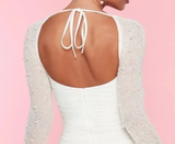 White Sheath 18th Birthday OutfitDress Short Homecoming Dress HZ1023