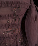 A Line Off The Shoulder Beads Tulle Long Prom Dress Evening Dress HZ1023