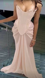 Unique Strapless A Line Pink Prom Dress HZ1023