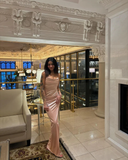 Spaghetti Straps Sexy Mermaid Long Party Prom Dress Evening Dress HZ1023