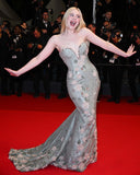 Blue Mermaid Sweetheart Neck Floral Sequin Prom Dress Party Dress HZ1023