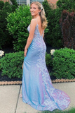 Elegant Mermaid Lace Spaghetti Straps Prom Dress Formal Evening Gowns HZ1023
