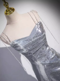 Elegant Silver Sequin Mermiad Prom Dress Long Evening Dress HZ1023