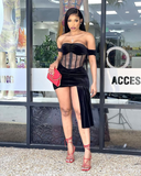 Black Off The Shoulder Sexy Short Party Dress Homecoming Dress HZ1023