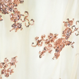 Sexy Mermaid Gold Sequin Tulle Long Backless Prom Dress Evening Dress HZ1023