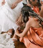 Elegant Sheath Halter Orange Satin Open Back Long Bridesmaid Dress Graduation Prom Dress HZ1023