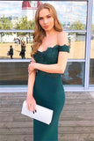 LACE MERMAID OFF-THE-SHOULDER EVENING PROMS SHEATH PARTY DRESSES HZ1023