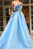 CHIC RUFFLES LONG PROM PARTY GOWNS WITH BUTTERFLYP ROM DRESS HZ1023