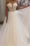 Elegant tulle sweetheart long prom dress tulle formal dress HZ1023