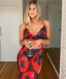 Sexy Sheath V Neck Chiffon Long Open Back Prom Dress Evening Dress HZ1023