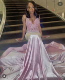 Sexy Mermaid Party Dress Pink Prom Evening Dress HZ1023