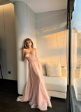 Pink Princess A Line Sweetheart Neck Tulle Lace Long Prom Dress Party Dress Birthday Dress HZ1023