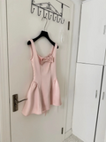 Cute A Line Straps Pink Satin Short Homecoming Dress Birthday Dress HZ1023