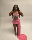 Sexy Gold Prom Dress Velvet Beads Birthday Party Cocktail Gown Homecoming Dress HZ1023