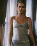 Charming Mermaid Spaghetti Strap Rhinestone Baby Blue Chiffon Prom Dress Evening Dress HZ1023