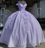 tulle princess off shoulder long formal prom dress, long strapless pink flower appliqu¨¦s evening dress HZ1023
