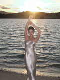 Silver Grey Sheath Strapless Satin Long Prom Dress Formal Gown Party Dress HZ1023