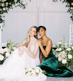 Stunning A Line Off the Shoulder Hunter Green Velvet Bridesmaid Dress Evening Dress HZ1023