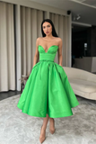 Green A-line Sweetheart Homecoming Dress Short Prom Dress HZ1023