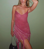 Cute Sheath Spaghetti Strap Ruffle Chiffon Short Homecoming Dress Birthday Dress HZ1023