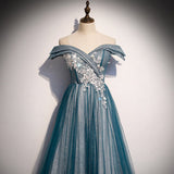 A line Off The Shoulder Prom Dresses HZ1023