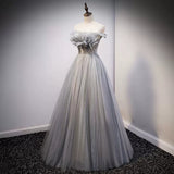 Cute A Line Strapless Prom Dresses Sexy Evening Dress HZ1023