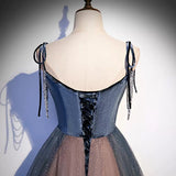 A line Spaghetti Straps Prom Dresses HZ1023