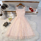 Princess Pink Short Homecoming Dresses HZ1023