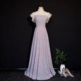 A Line Sequin Long Prom Dresses HZ1023