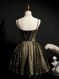 Princess Black Hoco Dress Short Homecoming Dresses HZ1023