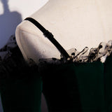 A line Dark Green Prom Dresses HZ1023