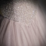 Simple A line Tulle Long Prom Dresses HZ1023