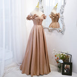 A line Off The Shoulder Long Prom Dresses HZ1023