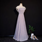 A Line Sequin Long Prom Dresses HZ1023