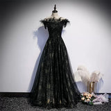 Off the Shoulder Black Prom Dresses Sexy Evening Dress HZ1023