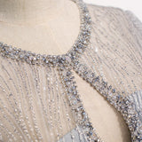 Sexy Sequin Prom Dresses Silver Evening Dress HZ1023